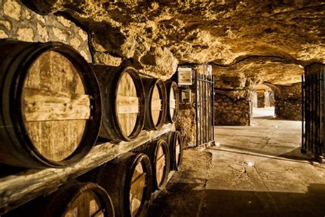 Cave des fûts de champagne