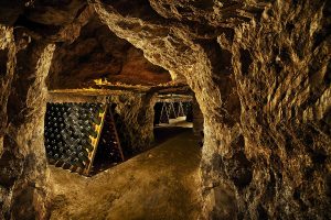 Crayères des Champagne Pannier, caves de vieillissement des bouteilles