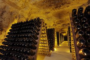 Crayères souterraines des Champagne Pannier, caves de vieillissement des bouteilles